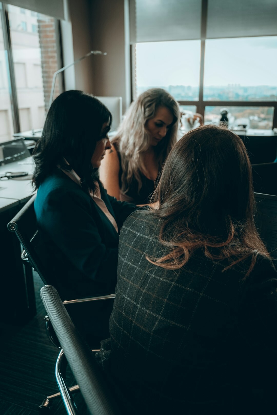 person speaking in meeting
