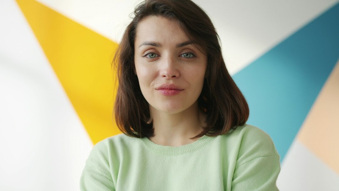 woman listening attentively
